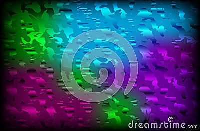 Vector colorful background with grungy texture overlay on top of Stock Photo