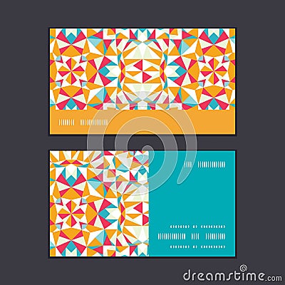 Vector colorful triangle texture horizontal stripe Vector Illustration