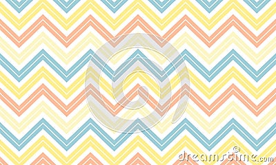 Vector Colorful Zigzag Lines Pattern Background Vector Illustration