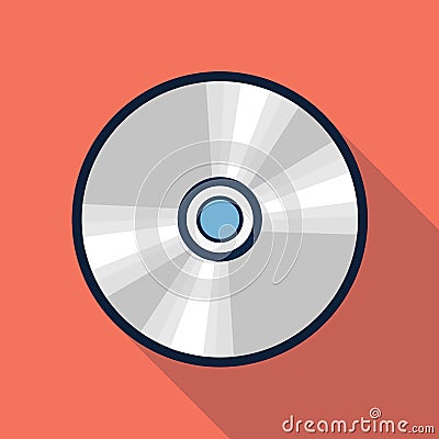 Vector compact disk illustration Vector Illustration