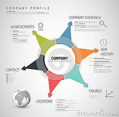 Vector Company infographic overview design template Vector Illustration