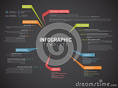 Vector Company infographic overview design template Vector Illustration