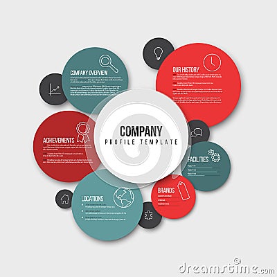 Vector Company infographic overview design template Vector Illustration