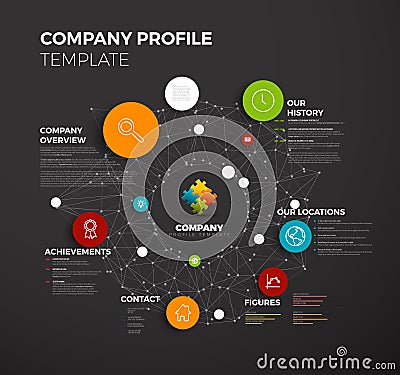 Vector Company infographic overview design template Vector Illustration