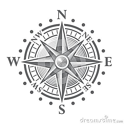 Vector Compass Rose Vector Illustration