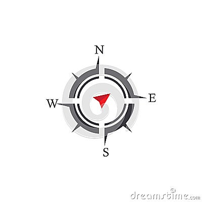 Vector - Compass signs and symbols logo. Vector Illustration
