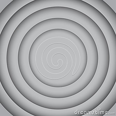 Vector Concentric Grey 6 Circle. Grey Background. Vector Illustration