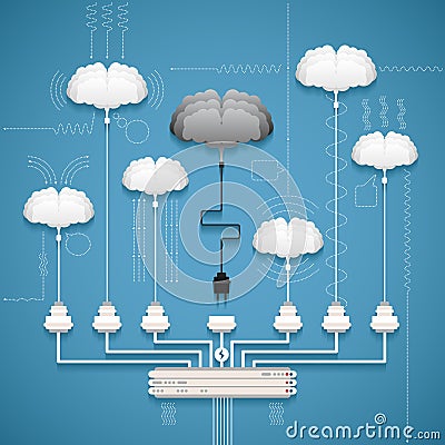 Vector concept of creative network Vector Illustration