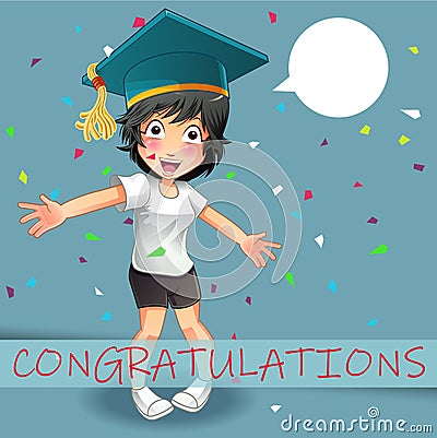 Vector congratulations concept. Vector Illustration