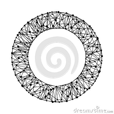 Vector connect the dots circle Vector Illustration