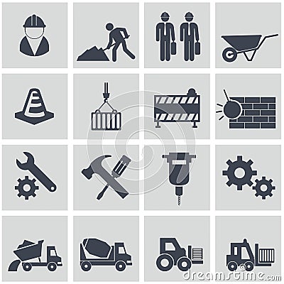 Vector construction icon set Vector Illustration