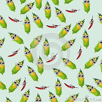 Vector corn cob Vector Illustration