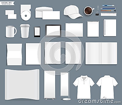 Vector corporate identity templates Vector Illustration