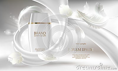 Vector cosmetic banner for promotion your brand Vector Illustration