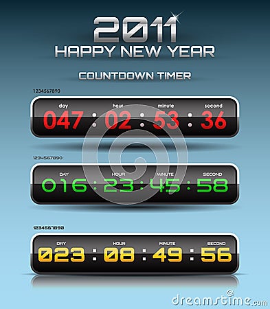 Vector countdown timer Vector Illustration