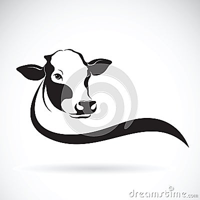 Vector of a cow head design on white background. Farm. Vector Illustration