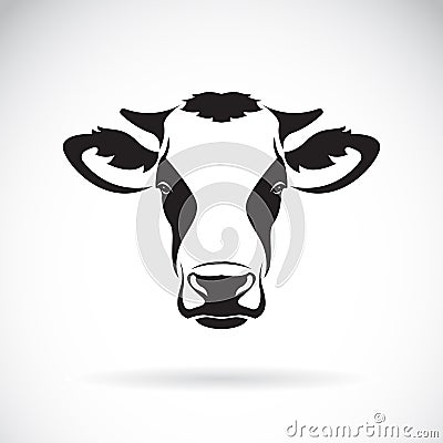 Vector of a cow head design on white background. Farm Animal. Ea Vector Illustration