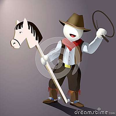 Vector cowboy Vector Illustration