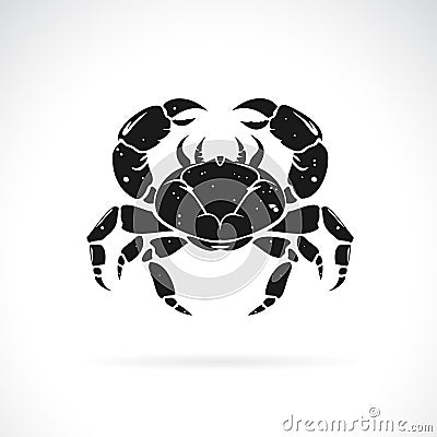 Vector of a crab design on white background. Easy editable layered vector illustration. Underwater animals. Food Vector Illustration