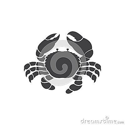 Vector of a crab design on white background. Easy editable layered vector illustration. Animals. Amphibian Vector Illustration