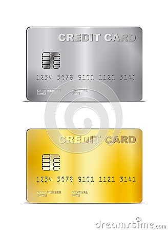 Vector Credit Card Illustration Vector Illustration