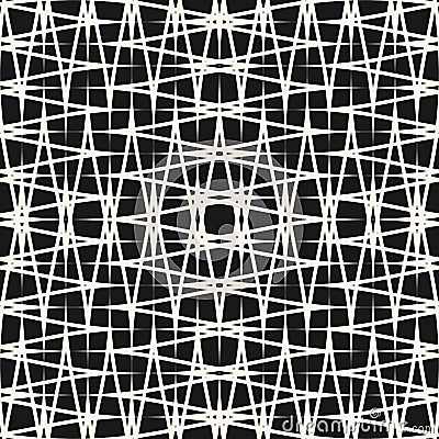 Vector cross hatch pattern. Texture with intersecting stripes Vector Illustration