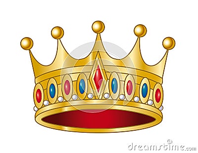 Vector crown Cartoon Illustration