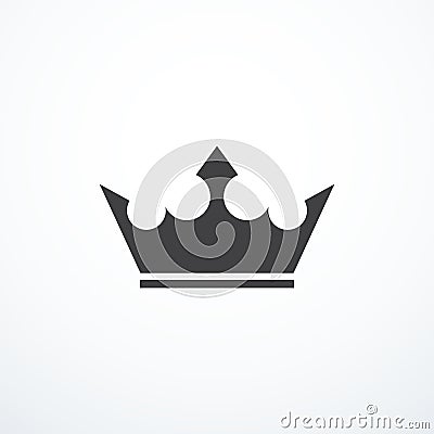 Vector crown icon Vector Illustration