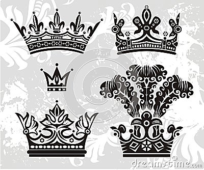 Vector crowns Vector Illustration