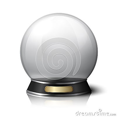 Vector crystal ball for fortune tellers Vector Illustration