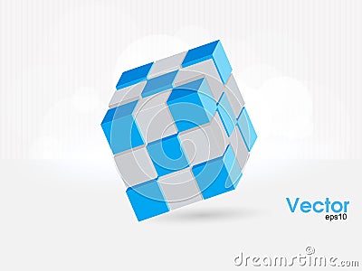 Vector cube for infographic design, you can change Vector Illustration