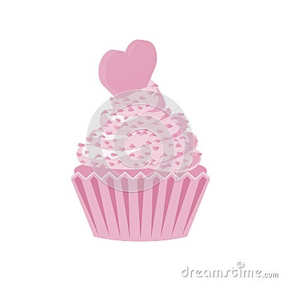 Vector cupcakes and muffins icon. Vector Illustration