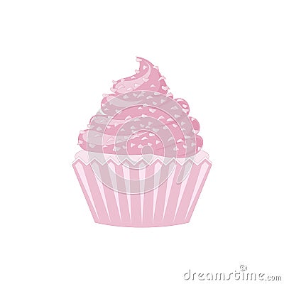 Vector cupcakes and muffins icon. Vector Illustration