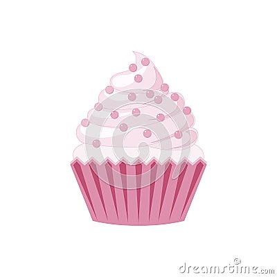 Vector cupcakes and muffins icon. Vector Illustration