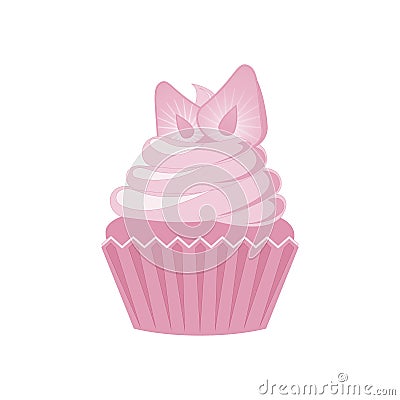 Vector cupcakes and muffins icon. Vector Illustration