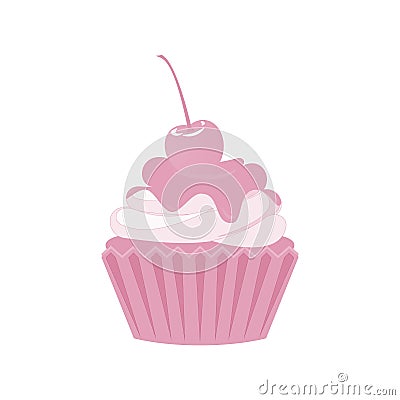 Vector cupcakes and muffins icon Vector Illustration