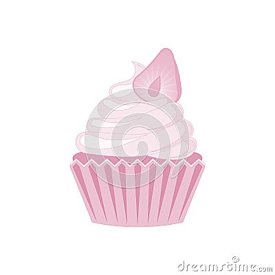 Vector cupcakes and muffins icon. Vector Illustration