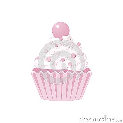 Vector cupcakes and muffins icon. Vector Illustration