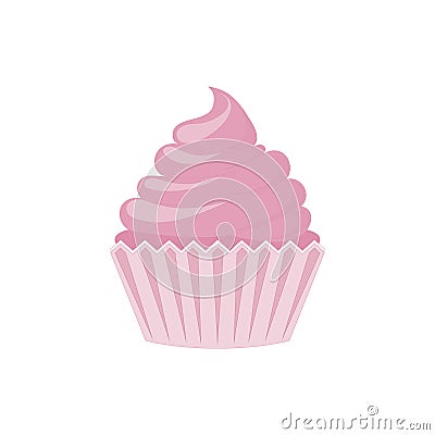 Vector cupcakes and muffins icon. Vector Illustration