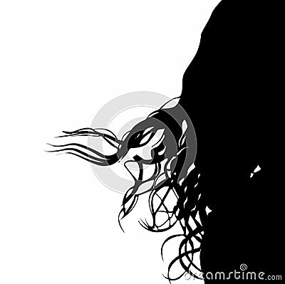 Vector Curly Hair Royalty Free Stock Image - Image: 2637096