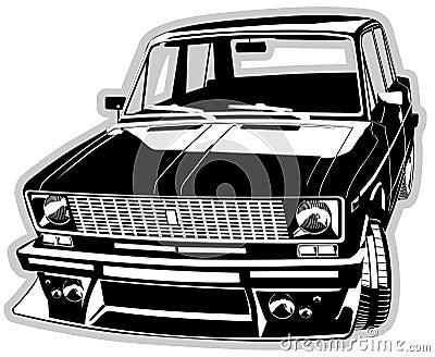 Vector customized car Vector Illustration