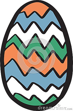 vector cute eggs symbol for easter and cartoon Vector Illustration