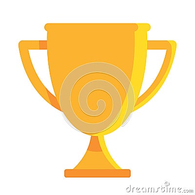 Vector cute trophy colorful isolated Stock Photo