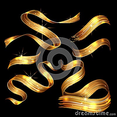 Vector 3D Paint Curl. Abstract Spiral Brush Stroke. Flowing Ribbon Shape. Digital Liquid Ink. Dynamic Artistic Wave Vector Illustration