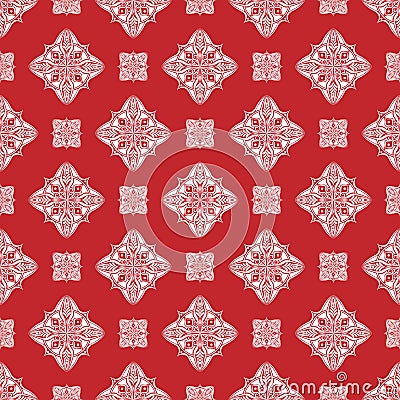 Vector damask seamless pattern background. Classical luxury old Vector Illustration