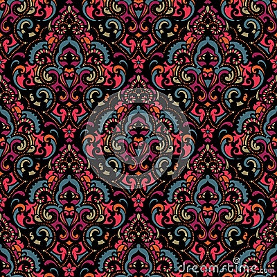 Vector damask seamless pattern Vector Illustration