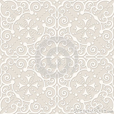 Vector damask seamless pattern Vector Illustration