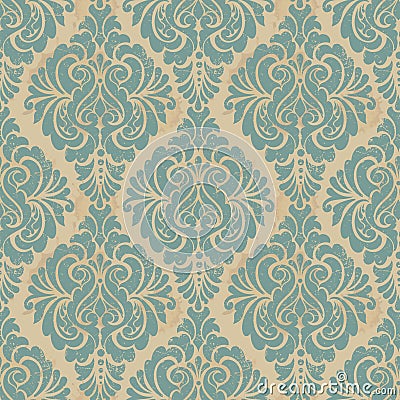 Vector damask seamless pattern background. Elegant Vector Illustration