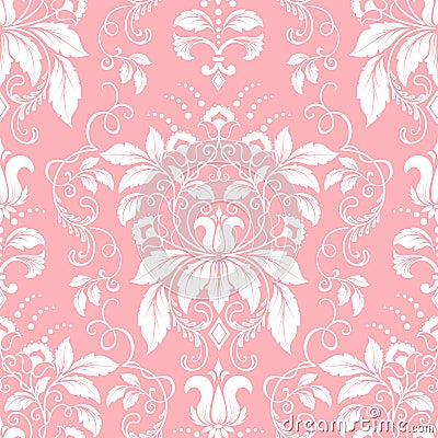 Vector damask seamless pattern element. Vector Illustration