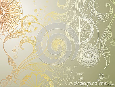 Vector dandelions Vector Illustration